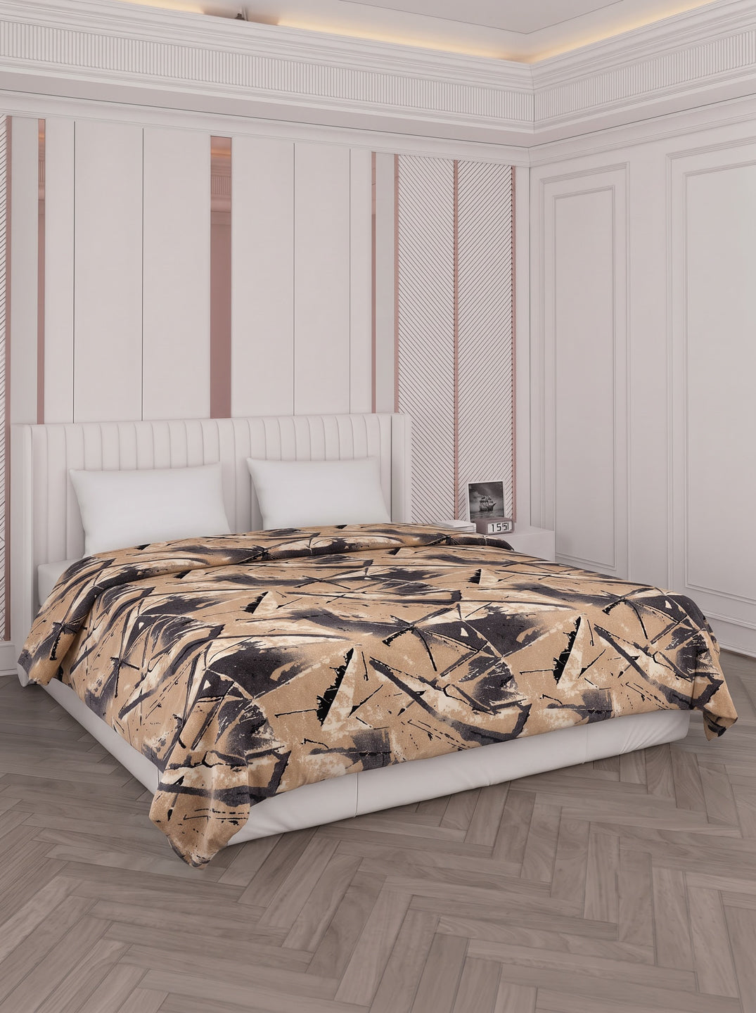 Printed Double Bed 150 GSM AC Blanket (Myra), Weight 1.2 kg