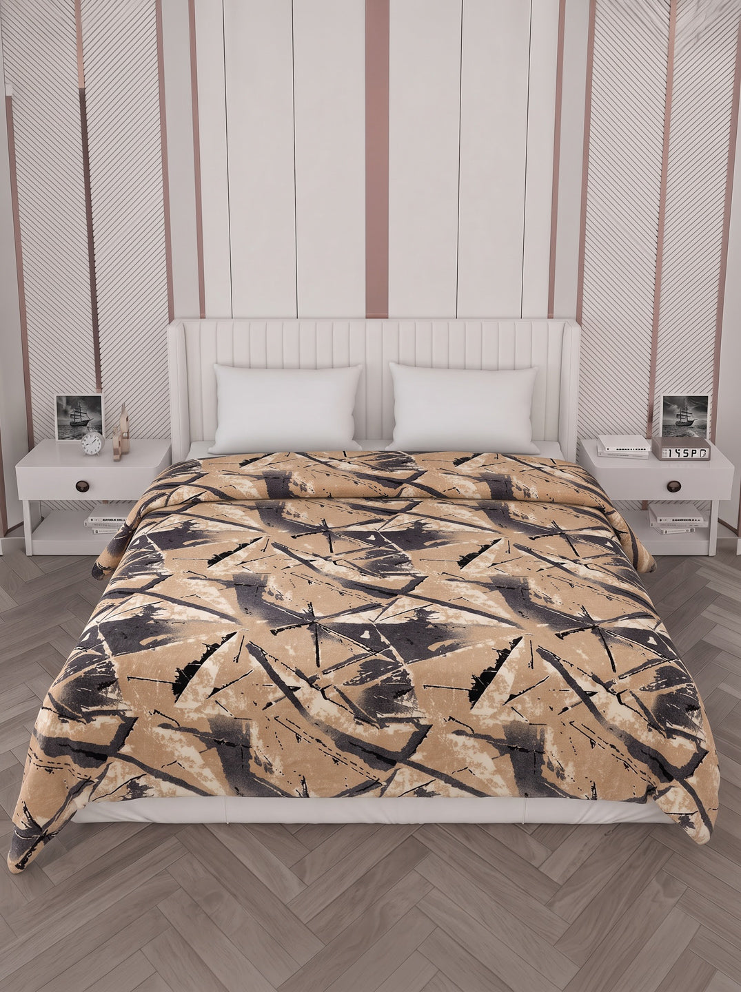 Printed Double Bed 150 GSM AC Blanket (Myra), Weight 1.2 kg