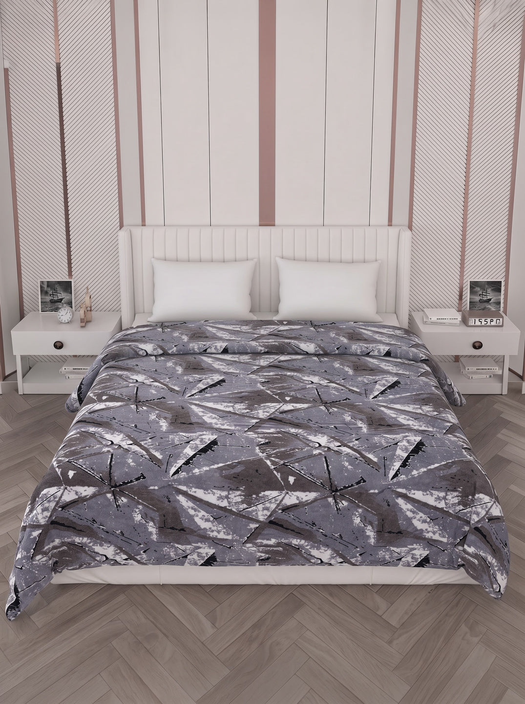 Printed Double Bed 150 GSM AC Blanket (Myra), Weight 1.2 kg