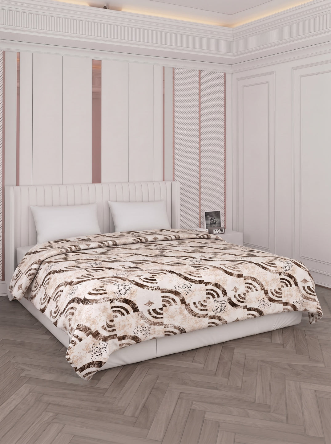 Printed Double Bed 150 GSM AC Blanket (Myra), Weight 1.2 kg