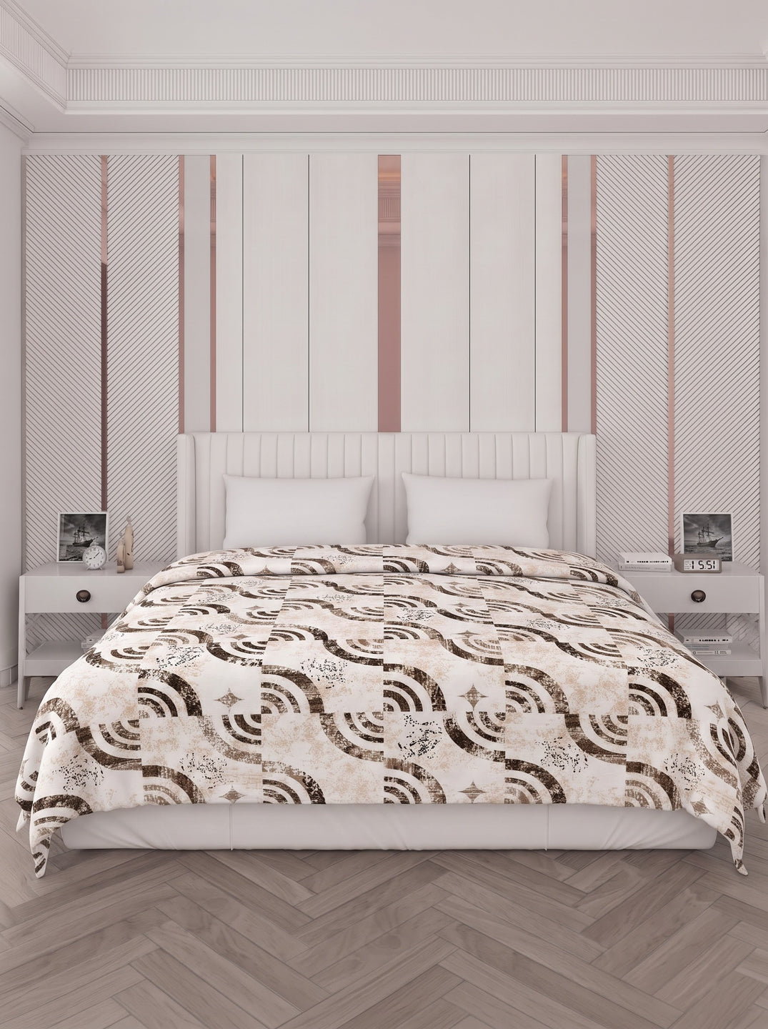 Printed Double Bed 150 GSM AC Blanket (Myra), Weight 1.2 kg