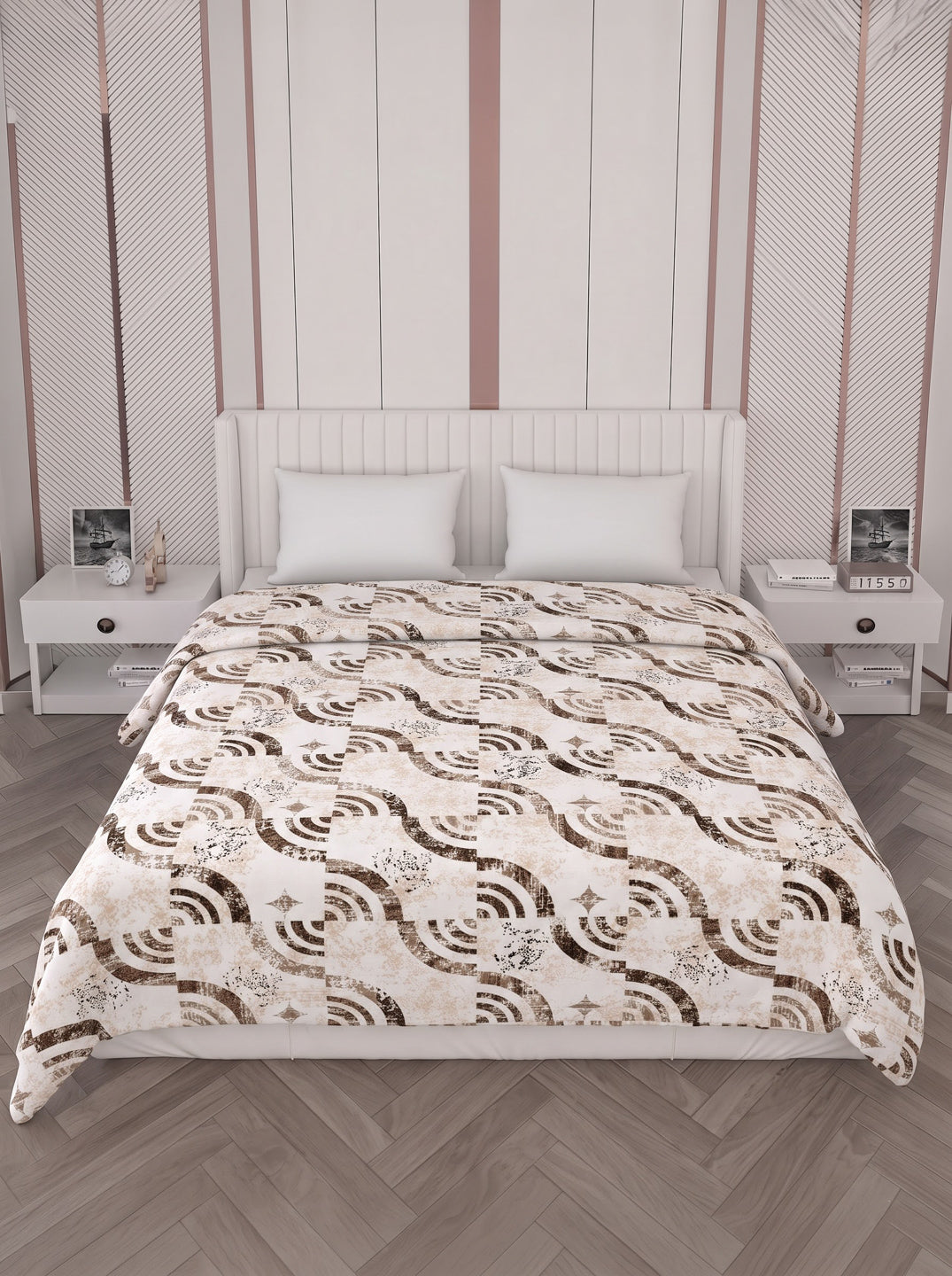 Printed Double Bed 150 GSM AC Blanket (Myra), Weight 1.2 kg