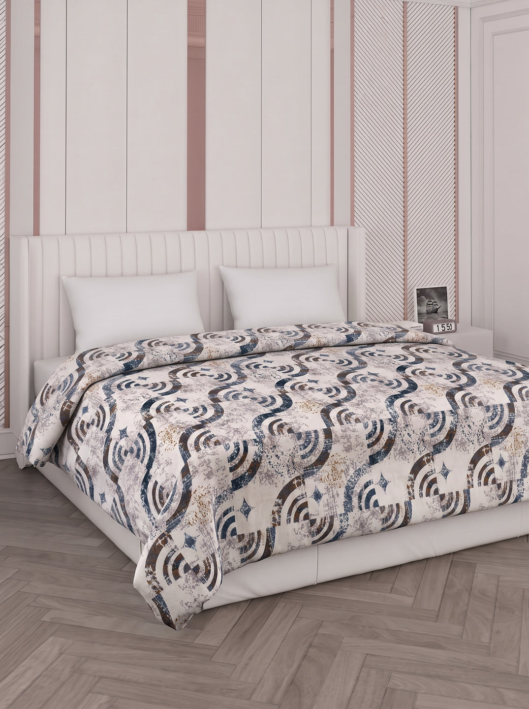 Printed Double Bed 150 GSM AC Blanket (Myra), Weight 1.2 kg