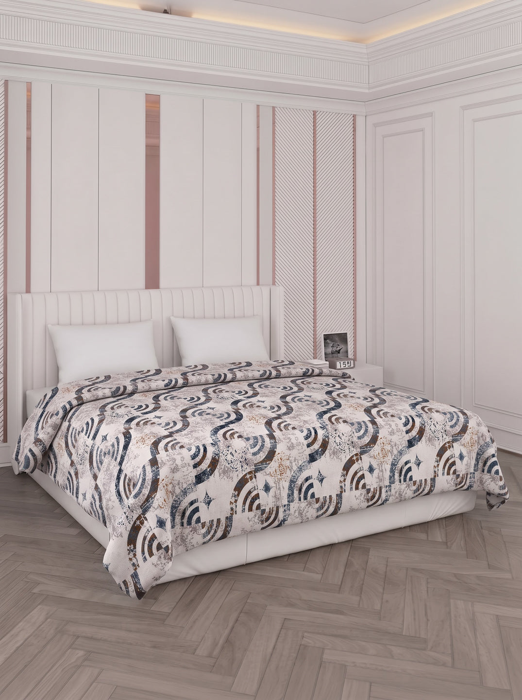 Printed Double Bed 150 GSM AC Blanket (Myra), Weight 1.2 kg