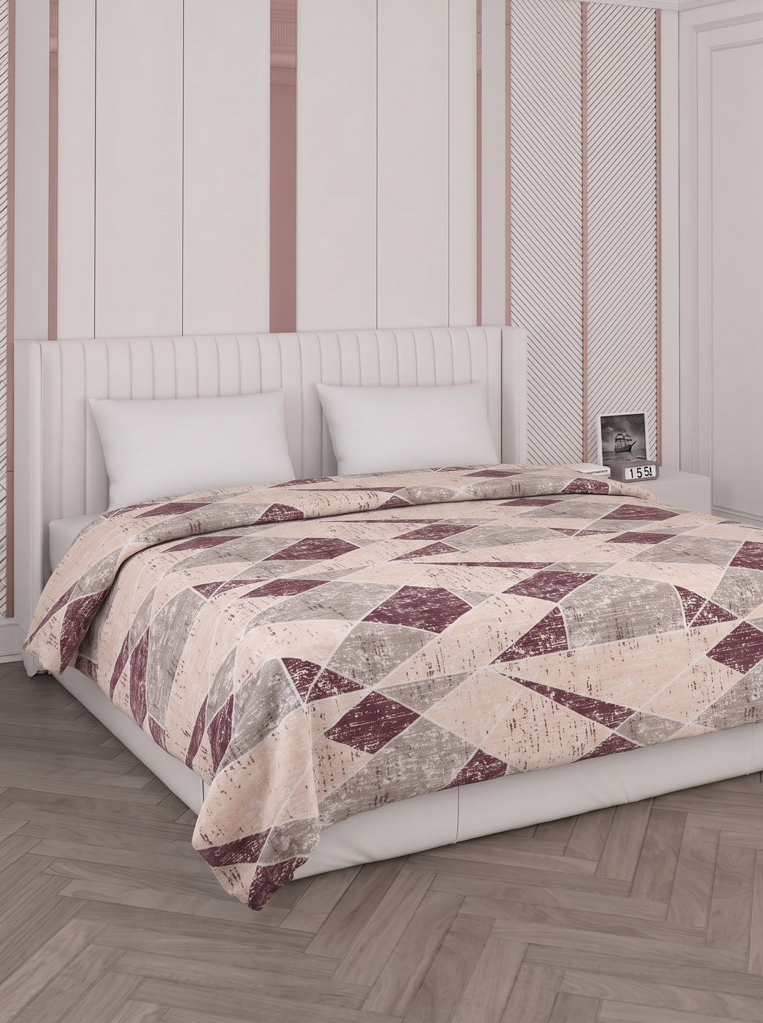 Printed Double Bed 150 GSM AC Blanket (Myra), Weight 1.2 kg