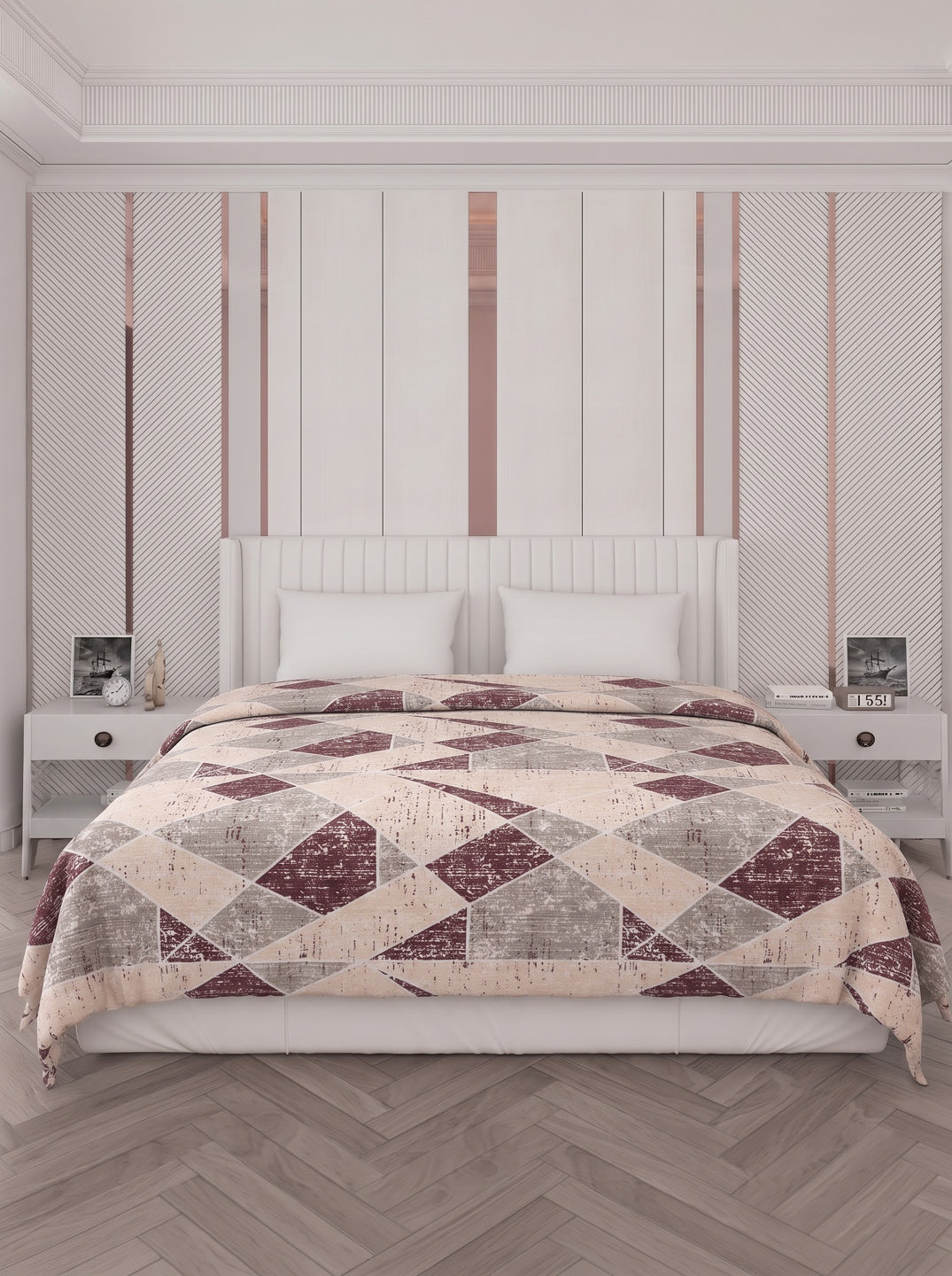 Printed Double Bed 150 GSM AC Blanket (Myra), Weight 1.2 kg