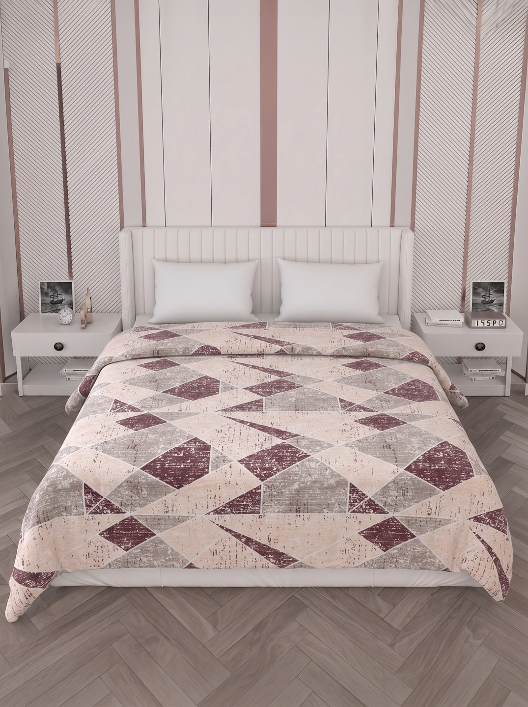 Printed Double Bed 150 GSM AC Blanket (Myra), Weight 1.2 kg
