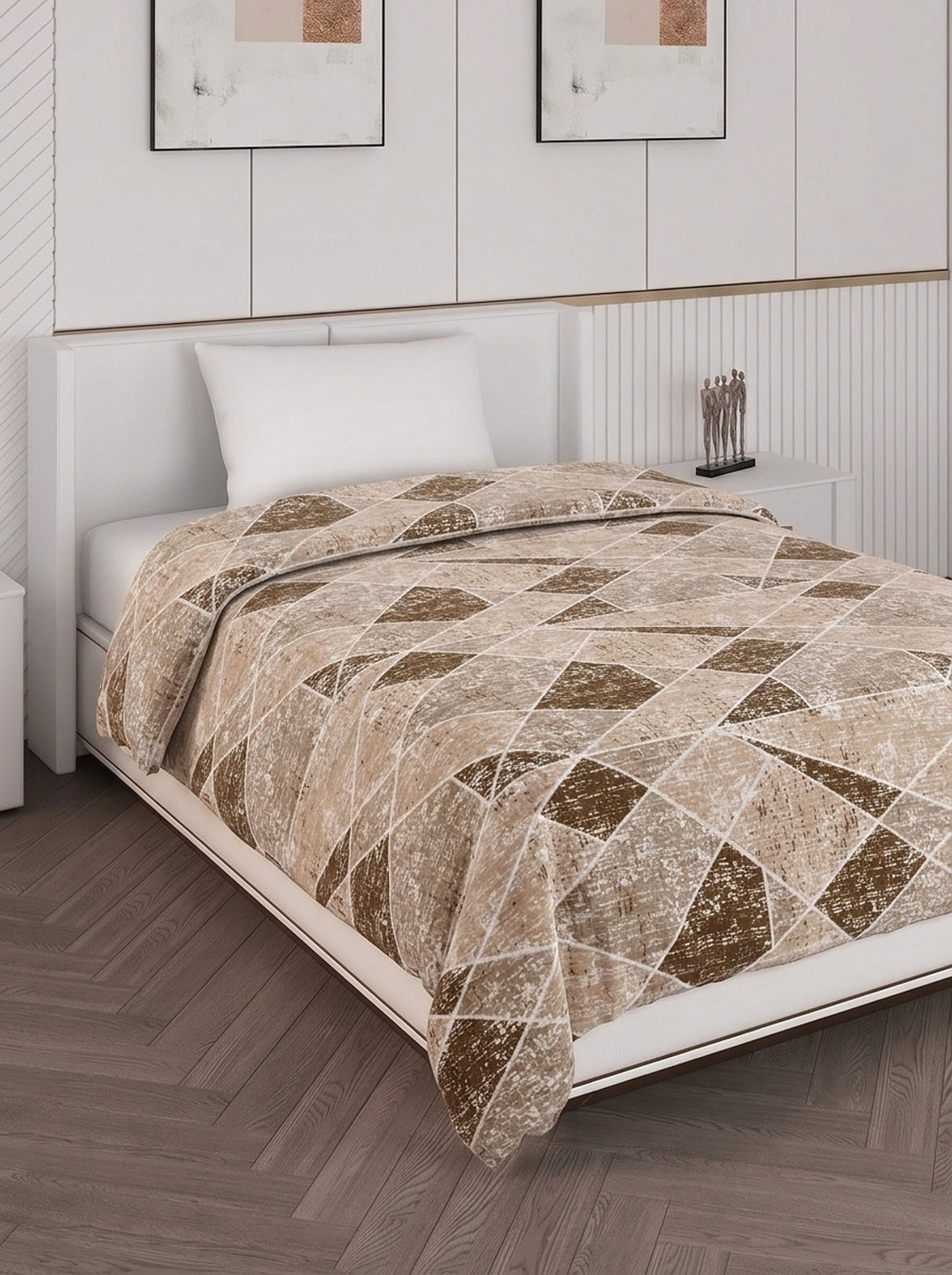 Printed Single Bed 150 GSM AC Blanket (Myra), Weight 800 gm
