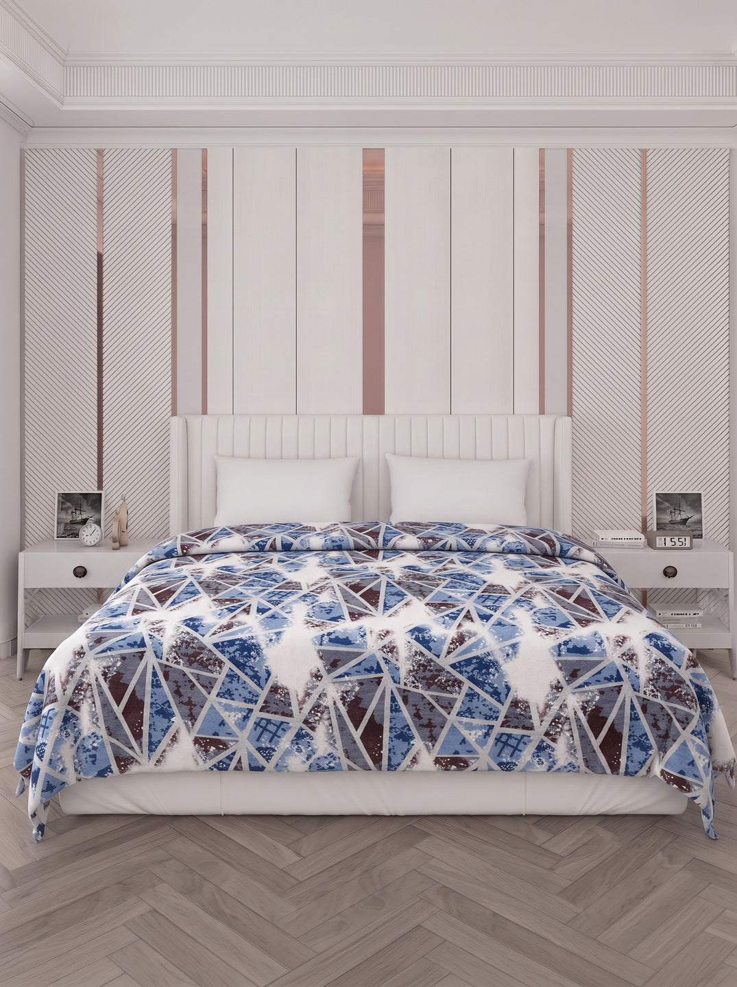 Printed Double Bed 150 GSM AC Blanket (Myra), Weight 1.2 kg