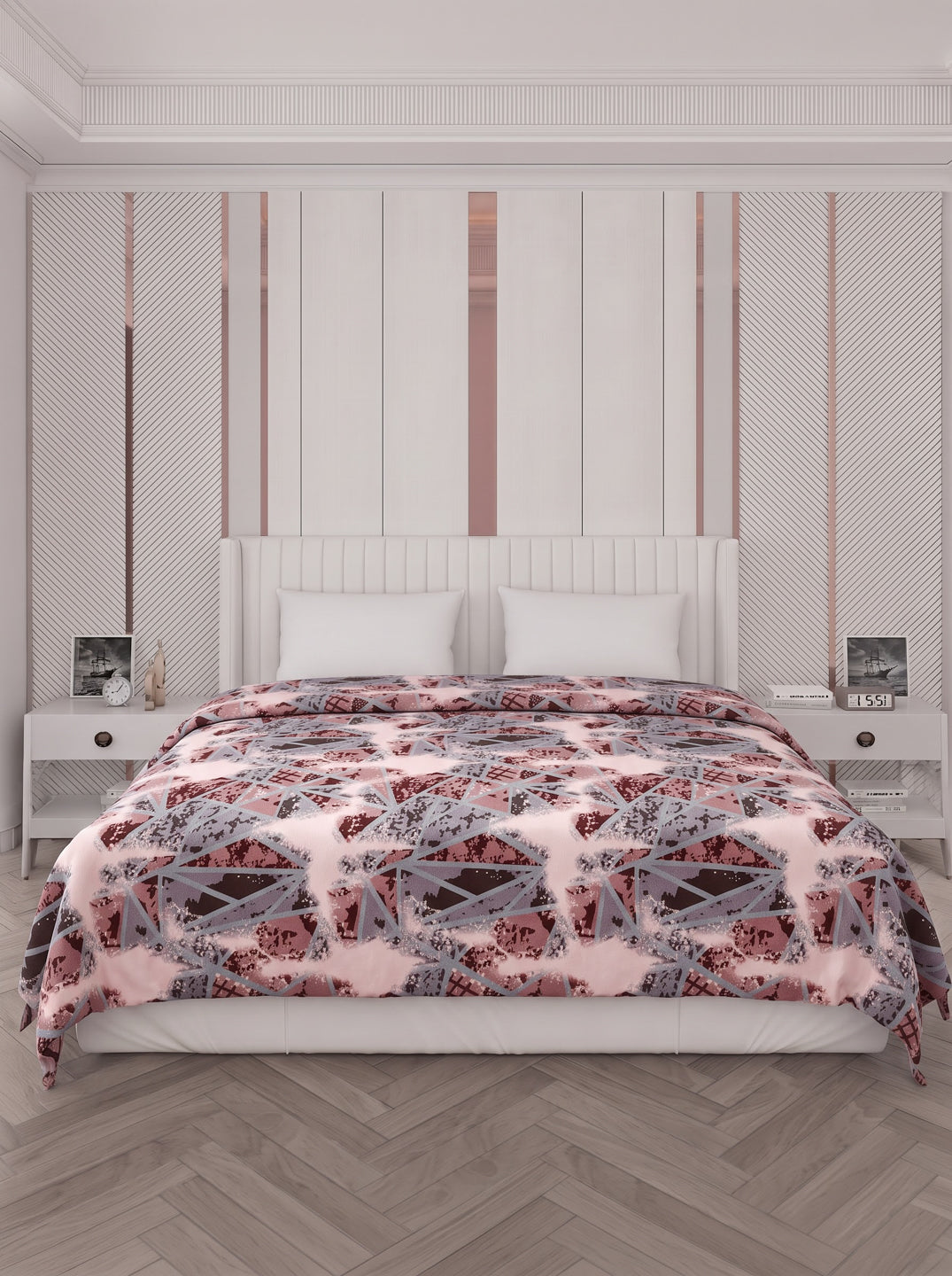 Printed Double Bed 150 GSM AC Blanket (Myra), Weight 1.2 kg