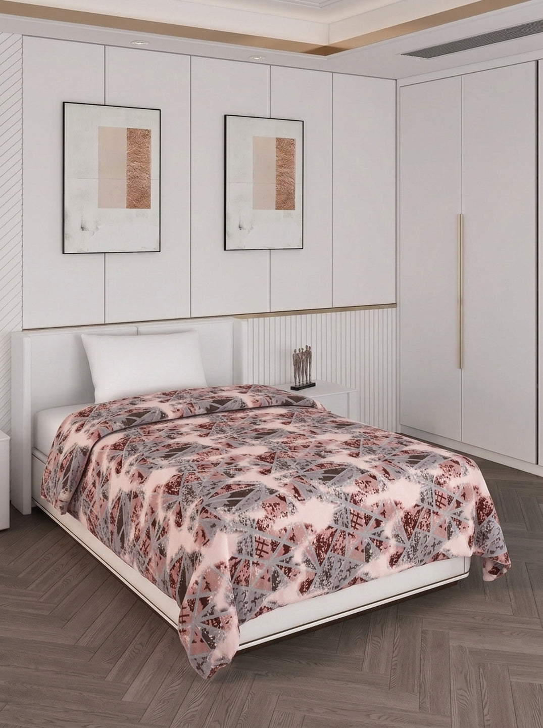 Printed Single Bed 150 GSM AC Blanket (Myra), Weight 800 gm