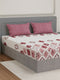 110 GSM Polyester Double Bed Bedsheet with 2 Pillow Covers Aromatica Collection