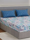 110 GSM Polyester Double Bed Bedsheet with 2 Pillow Covers Aromatica Collection