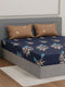 110 GSM Polyester Double Bed Bedsheet with 2 Pillow Covers Aromatica Collection