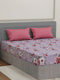 110 GSM Polyester Double Bed Bedsheet with 2 Pillow Covers Aromatica Collection