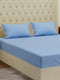 Premium 210 TC Pure Cotton King Size Bedsheet with 2 Pillow Covers Classique Casa Solids Collection