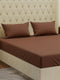 Premium 210 TC Pure Cotton King Size Bedsheet with 2 Pillow Covers Classique Casa Solids Collection