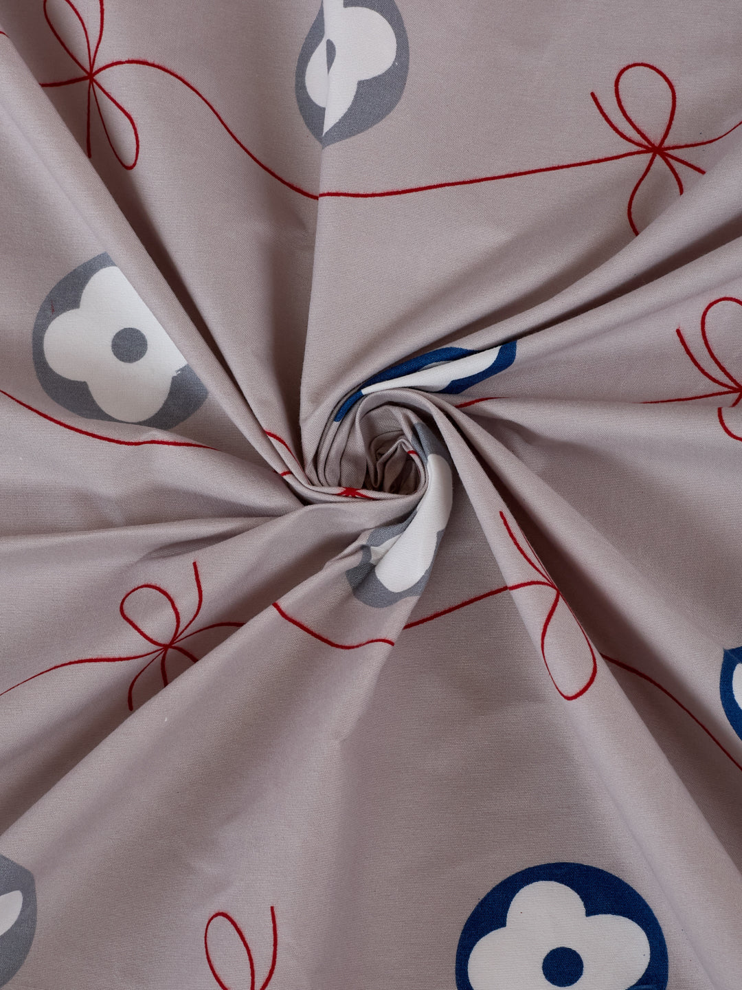 120 GSM Polyester Double Bed Bedsheet with 2 Pillow Covers Clara Collection