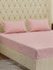120 GSM Polyester Double Bed Bedsheet with 2 Pillow Covers Clara Collection