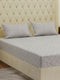 120 GSM Polyester Double Bed Bedsheet with 2 Pillow Covers Clara Collection