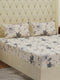 120 GSM Polyester Double Bed Bedsheet with 2 Pillow Covers Clara Collection