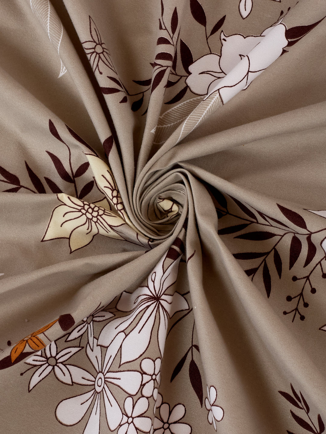 120 GSM Polyester Double Bed Bedsheet with 2 Pillow Covers Clara Collection