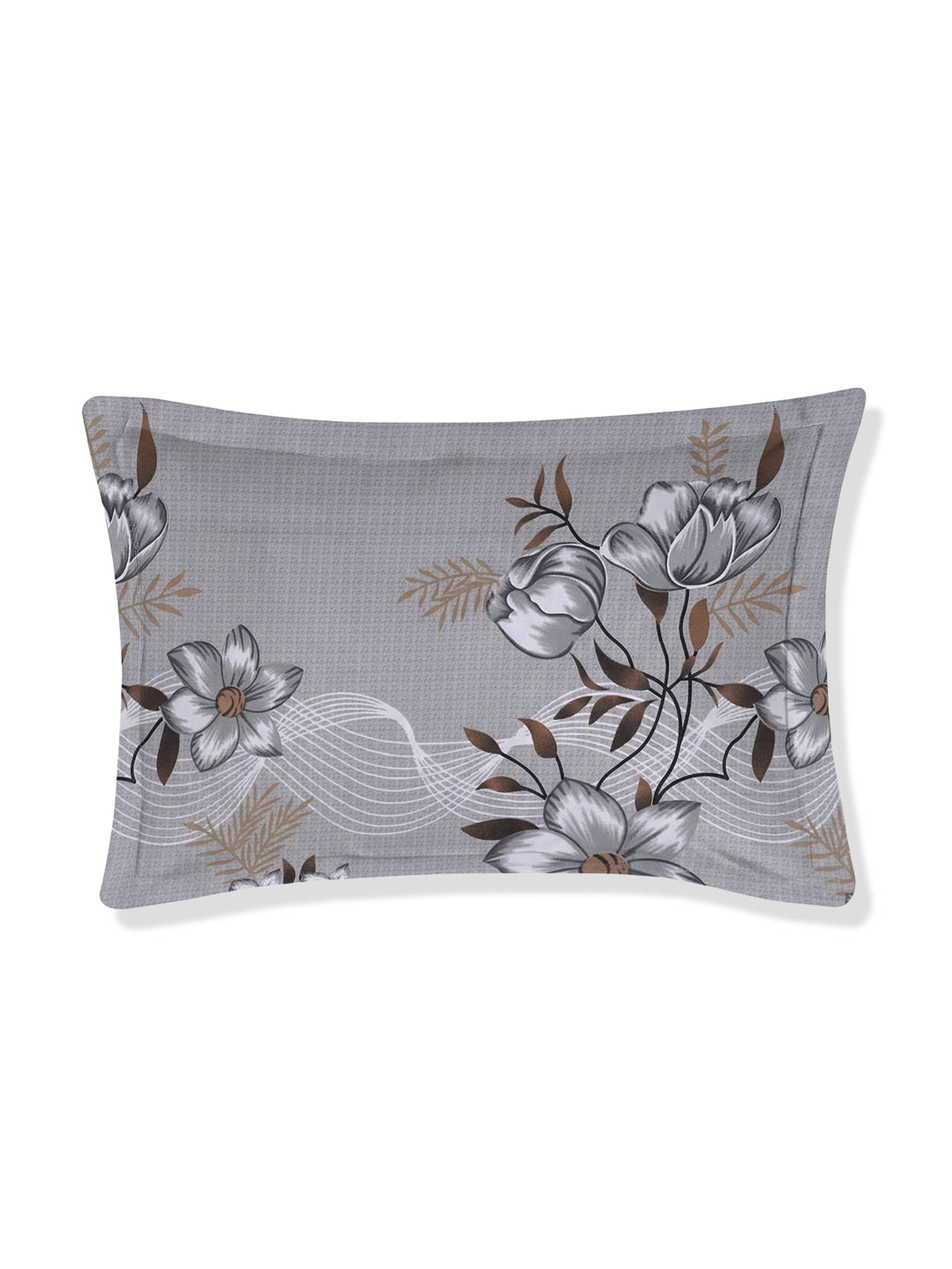 130 GSM Polyester Single Bed Bedsheet with 1 Pillow Cover Decoy Collection