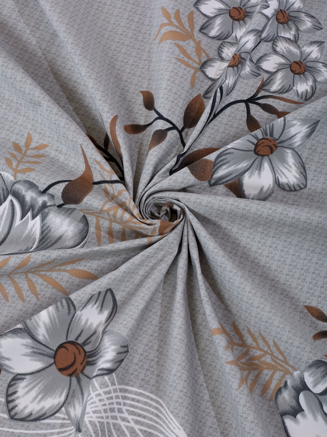 130 GSM Polyester Single Bed Bedsheet with 1 Pillow Cover Decoy Collection