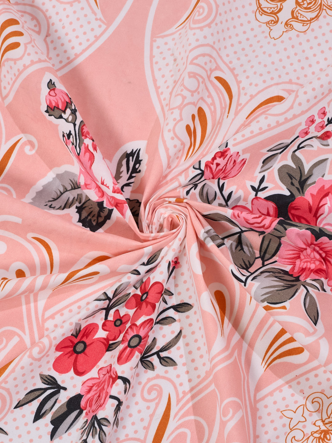 130 GSM Polyester Single Bed Bedsheet with 1 Pillow Cover Decoy Collection