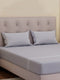 Premium 110 GSM Polyester King Size Bedsheet with 2 Pillow Covers Elite Embroidery Collection