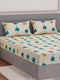 130 GSM Polyester Double Bed Bedsheet with 2 Pillow Covers Fashnik Collection