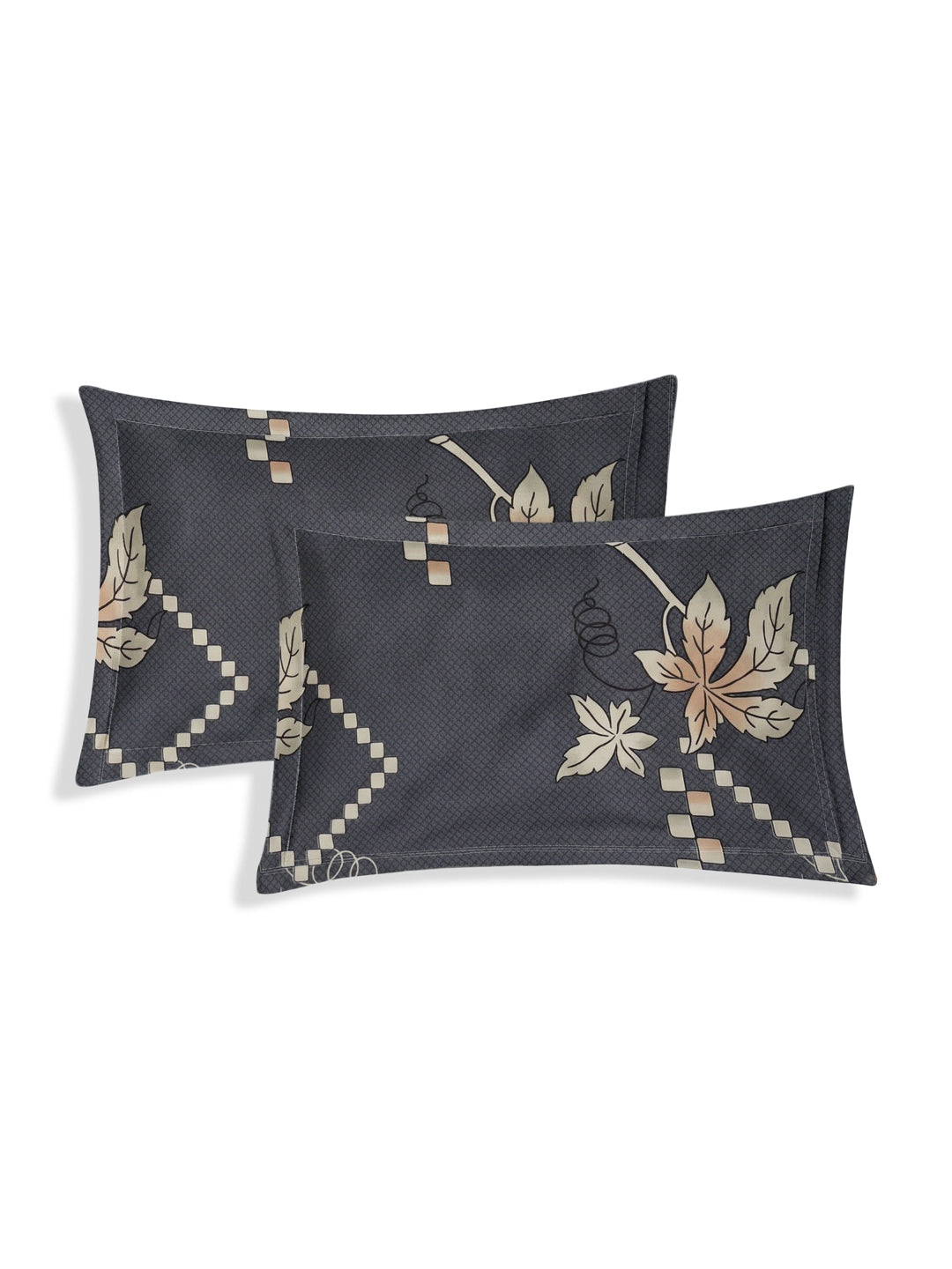 130 GSM Polyester Double Bed Bedsheet with 2 Pillow Covers Fashnik Collection