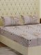 130 GSM Polyester Double Bed Bedsheet with 2 Pillow Covers Fashnik Collection