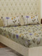 130 GSM Polyester Double Bed Bedsheet with 2 Pillow Covers Fashnik Collection
