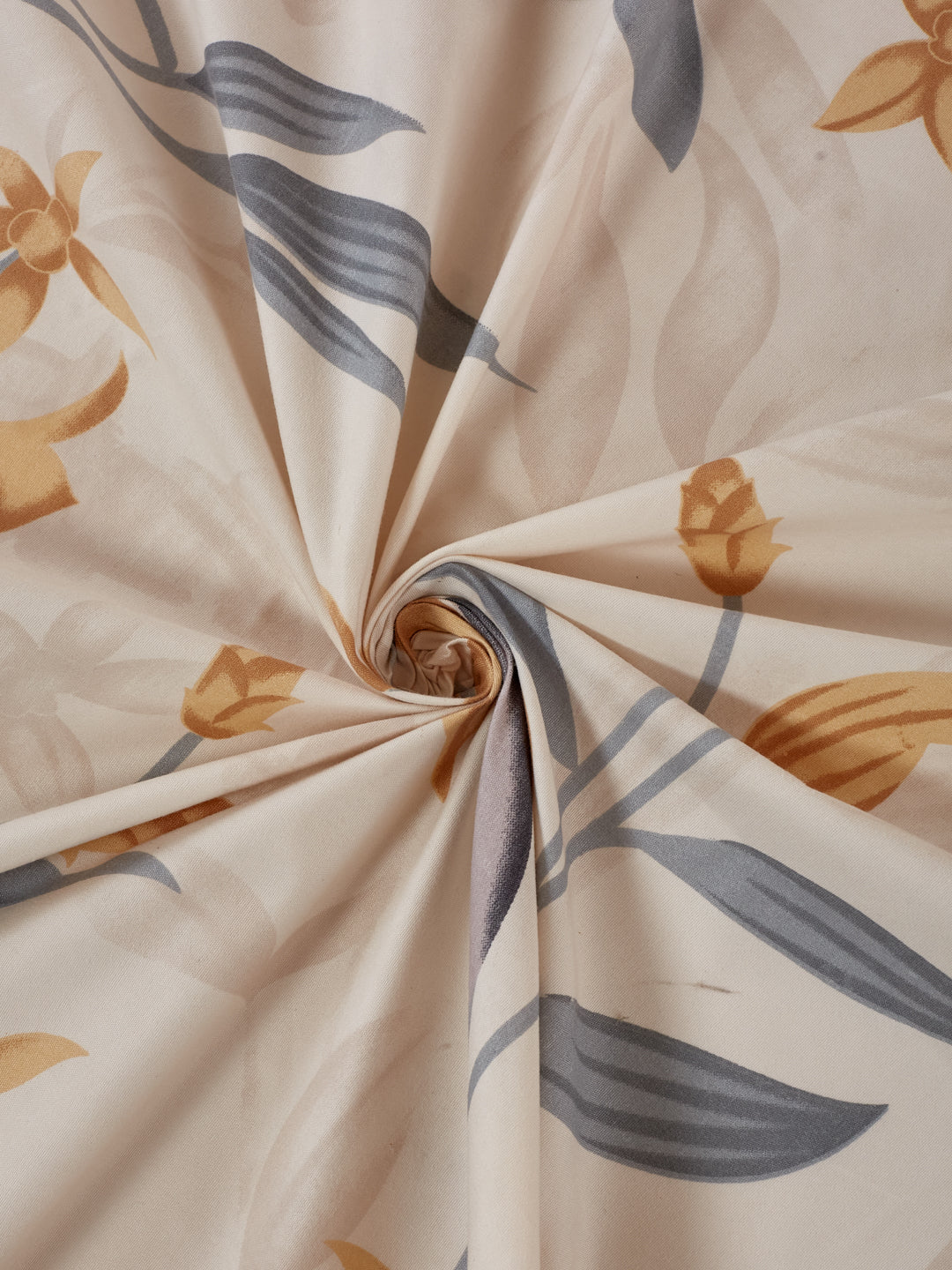 130 GSM Polyester Double Bed Bedsheet with 2 Pillow Covers Fashnik Collection