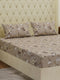 130 GSM Polyester Double Bed Bedsheet with 2 Pillow Covers Fashnik Collection
