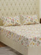 130 GSM Polyester Double Bed Bedsheet with 2 Pillow Covers Fashnik Collection