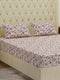 130 GSM Polyester Double Bed Bedsheet with 2 Pillow Covers Fashnik Collection