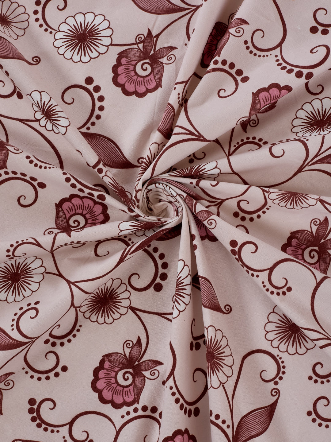 130 GSM Polyester Double Bed Bedsheet with 2 Pillow Covers Fashnik Collection