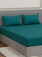 Luxury 400 TC Pure Cotton King Size Bedsheet with 2 Pillow Covers Lace Magic Collection
