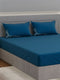 Luxury 400 TC Pure Cotton King Size Bedsheet with 2 Pillow Covers Lace Magic Collection