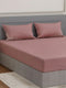 Luxury 400 TC Pure Cotton King Size Bedsheet with 2 Pillow Covers Lace Magic Collection