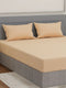 Luxury 300 TC Cotton Linen King Size Bedsheet with 2 Pillow Covers Eco Linen Collection