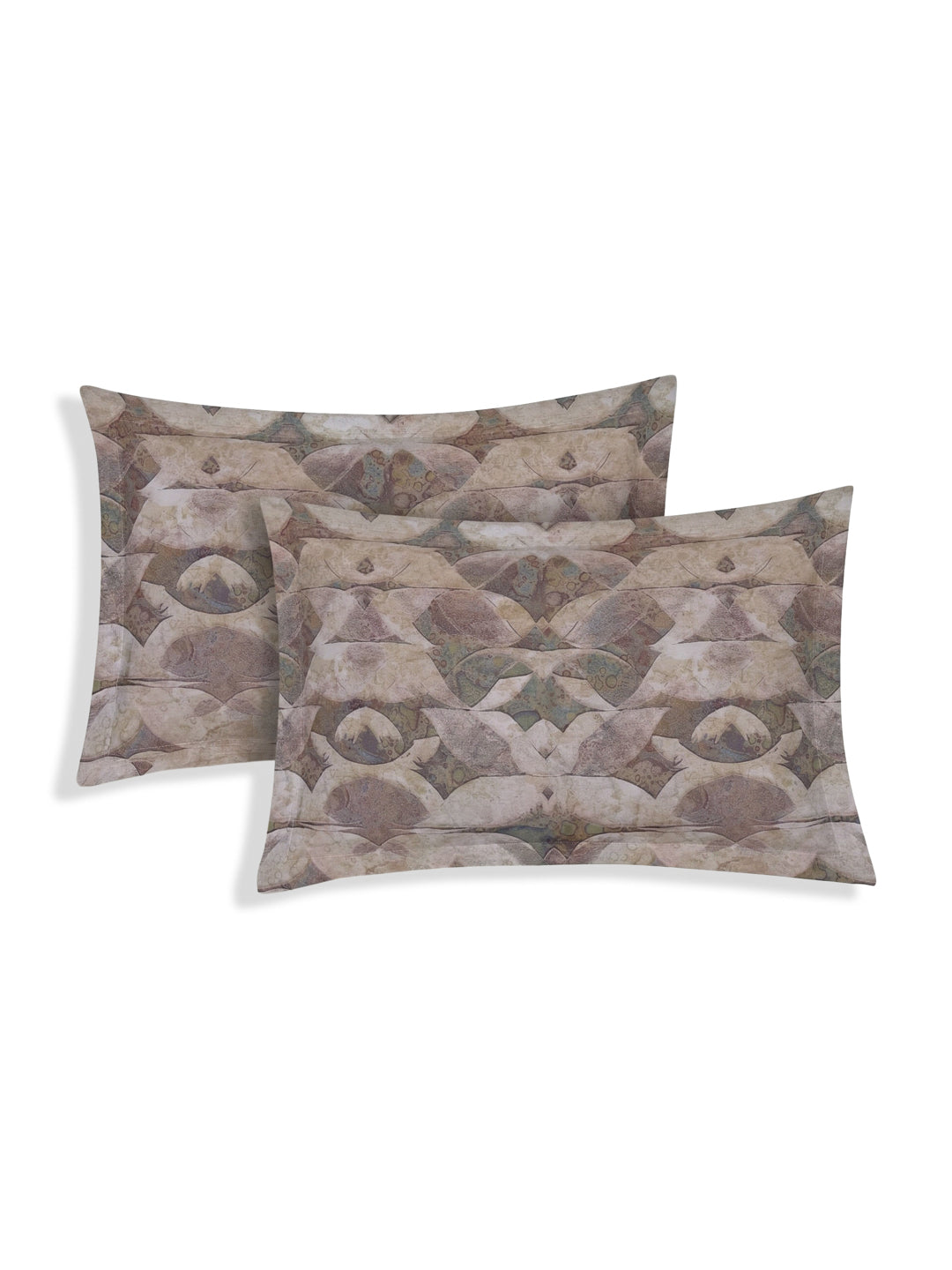 Premium 210 TC Pure Cotton King Size Bedsheet with 2 Pillow Covers Classique Mosaic Collection