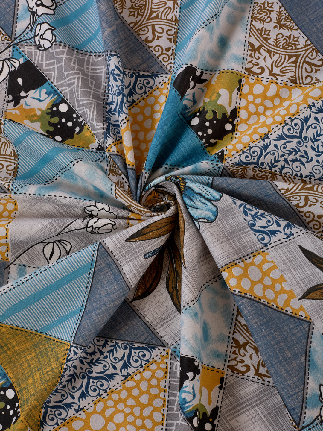 MOCA by Monte Carlo 120 TC Polycotton Double Bed Bedsheet with 2 Pillow Covers Paradise Collection