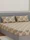 135 GSM Polyester King Size Bedsheet with 2 Pillow Covers Royal King Collection