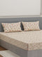 135 GSM Polyester King Size Bedsheet with 2 Pillow Covers Royal King Collection