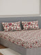 135 GSM Polyester King Size Bedsheet with 2 Pillow Covers Royal King Collection
