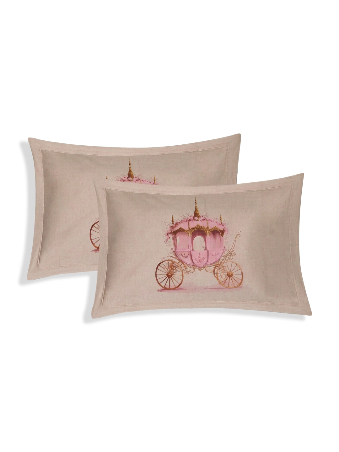 144 TC Pure Cotton King Size Bedsheet with 2 Pillow Covers Sensations Collection