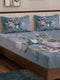 120 GSM Polyester King Size Bedsheet with 2 Pillow Covers Soft Touch Collection